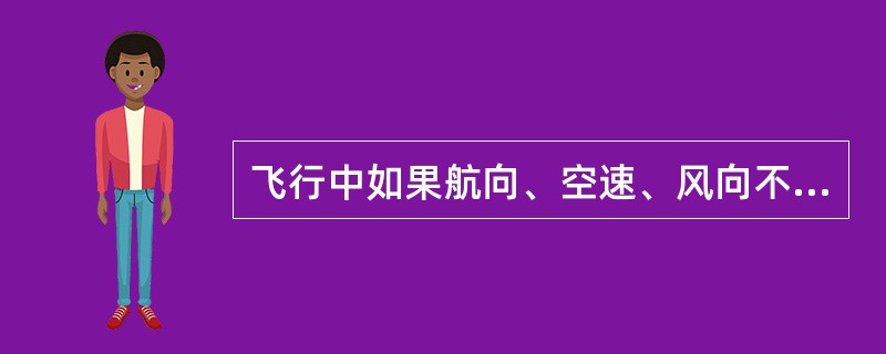 飞行中如果航向、空速、风向不变，当风速增大时，则（）。