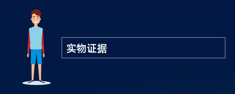 实物证据