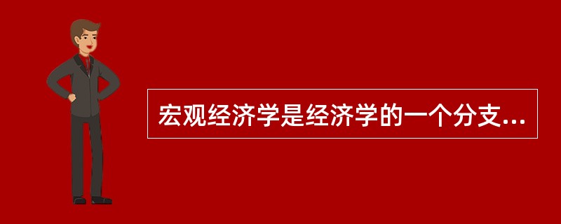 宏观经济学是经济学的一个分支，主要研究（）。