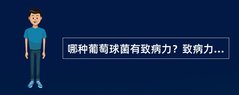 哪种葡萄球菌有致病力？致病力的大小与什么因素有关？