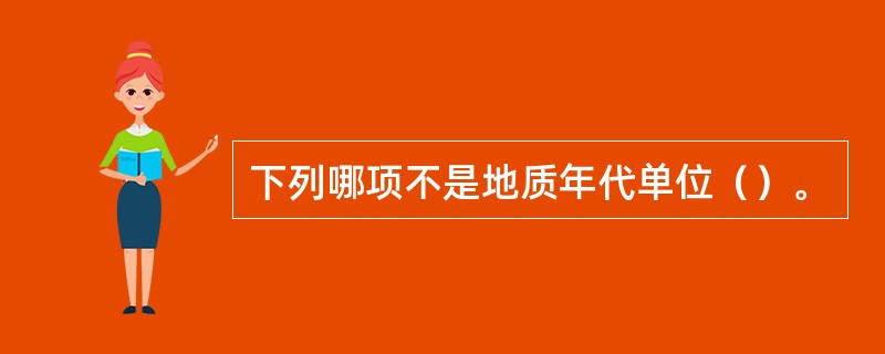 下列哪项不是地质年代单位（）。