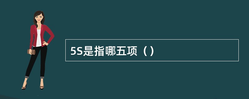 5S是指哪五项（）
