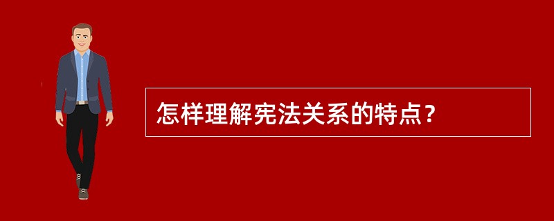 怎样理解宪法关系的特点？