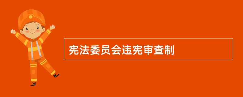 宪法委员会违宪审查制