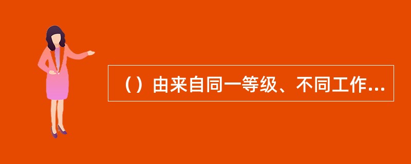 （）由来自同一等级、不同工作领域的员工组成，他们来到一起的目的是完成一项任务。