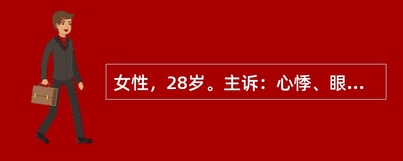 女性，28岁。主诉：心悸、眼胀伴体重减轻1月余。请针对该案例，说明问诊内容与技巧