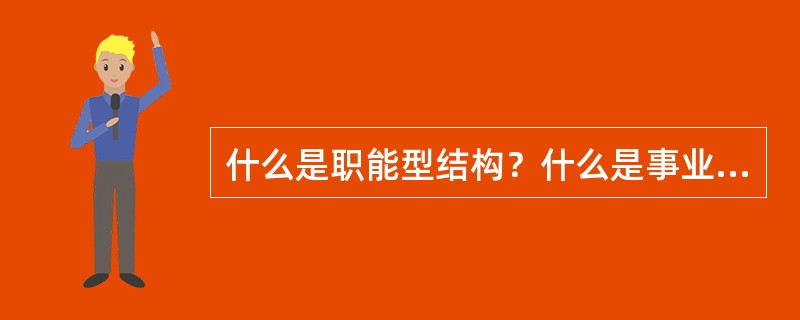 什么是职能型结构？什么是事业部型结构？