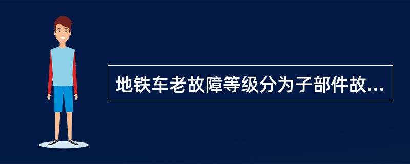 地铁车老故障等级分为子部件故障等级和列车故障等级，简要回答各故障等级的具体含义？