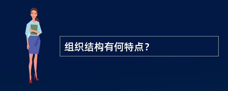 组织结构有何特点？