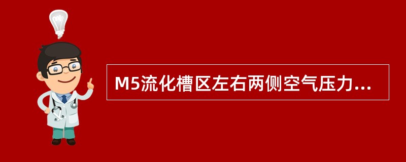 M5流化槽区左右两侧空气压力需要满足（）。