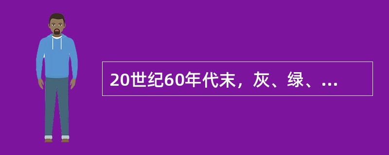 20世纪60年代末，灰、绿、蓝成了中国服装的主色调，肥、大、宽成了中国人服装的基