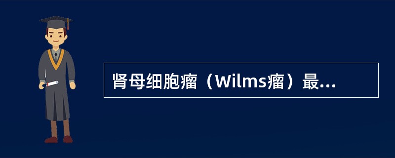 肾母细胞瘤（Wilms瘤）最重要的临床表现为（）.