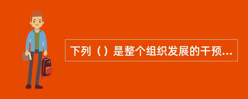 下列（）是整个组织发展的干预措施。