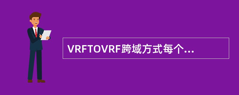 VRFTOVRF跨域方式每个PE-ASBR路由器都把对方PE-ASBR路由器当做