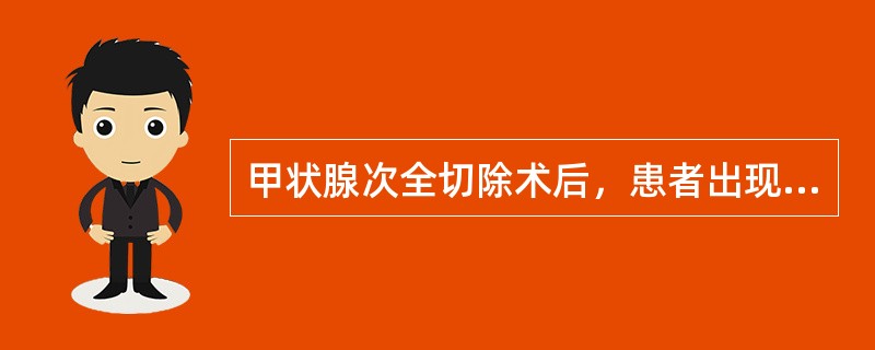 甲状腺次全切除术后，患者出现饮水呛咳，提示（）。