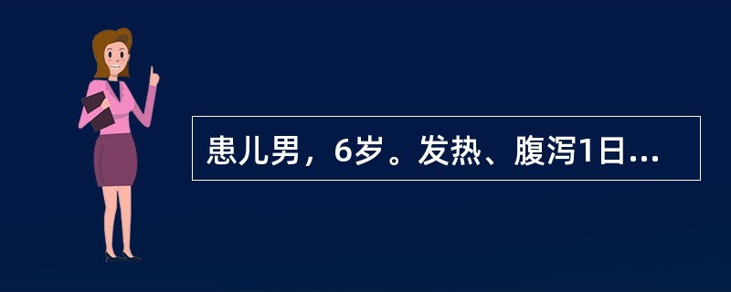 患儿男，6岁。发热、腹泻1日，腹泻7--8次／天，黏液脓血便，腹痛伴里急后重，此