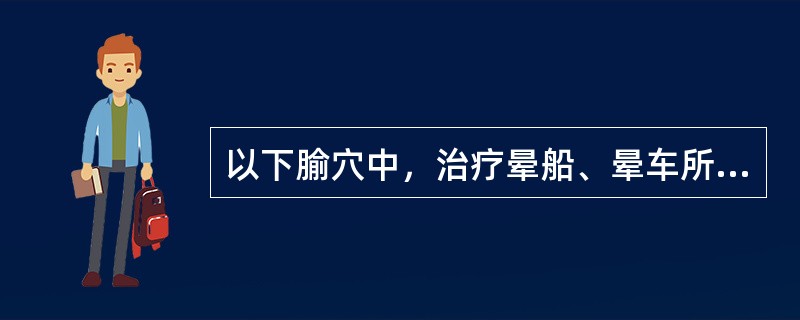 以下腧穴中，治疗晕船、晕车所致恶心呕吐宜首选的是（）