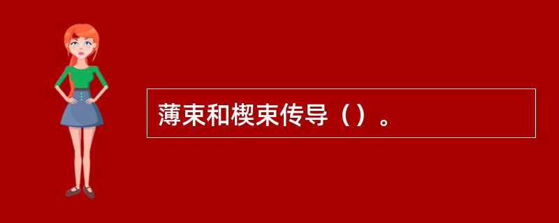 薄束和楔束传导（）。