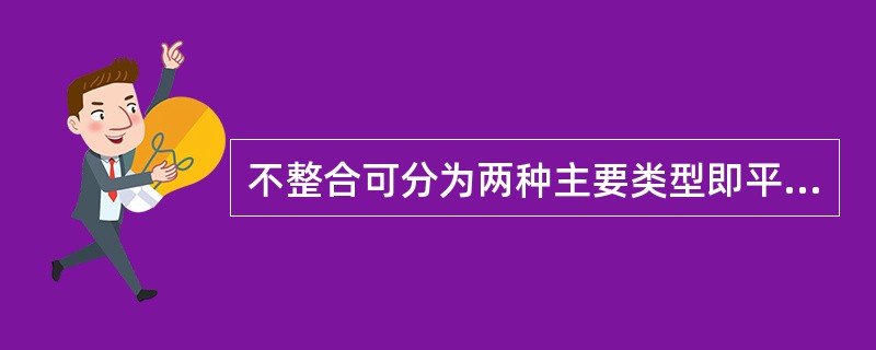 不整合可分为两种主要类型即平行不整合和（）不整合。