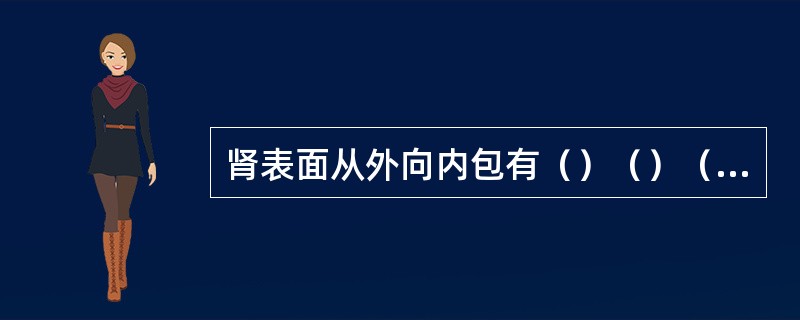 肾表面从外向内包有（）（）（）三层被膜。
