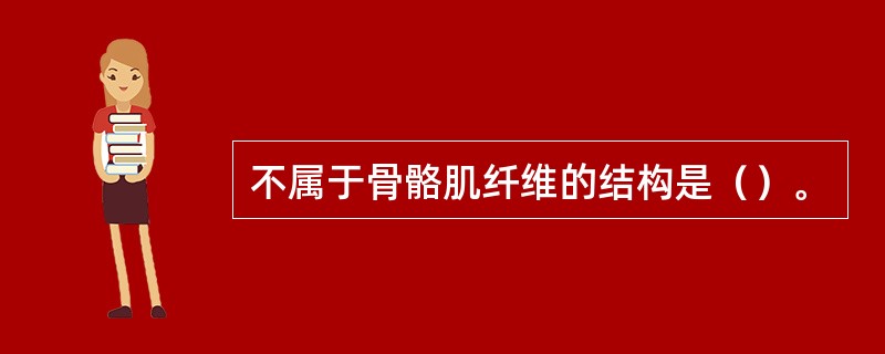 不属于骨骼肌纤维的结构是（）。