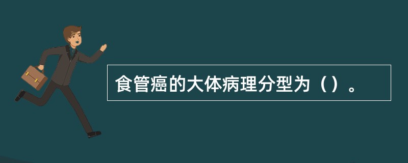 食管癌的大体病理分型为（）。