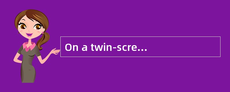 On a twin-screw，twin-rudder vessel，the m