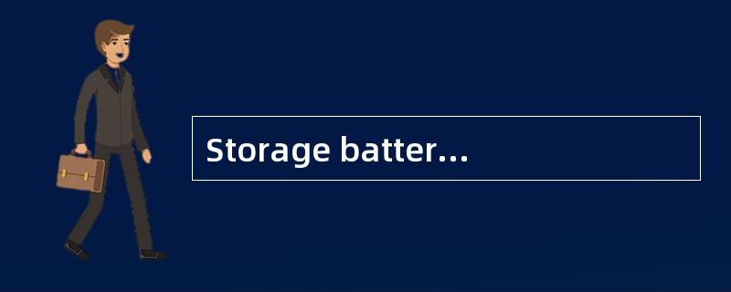 Storage batteries on T-Boats must be loc