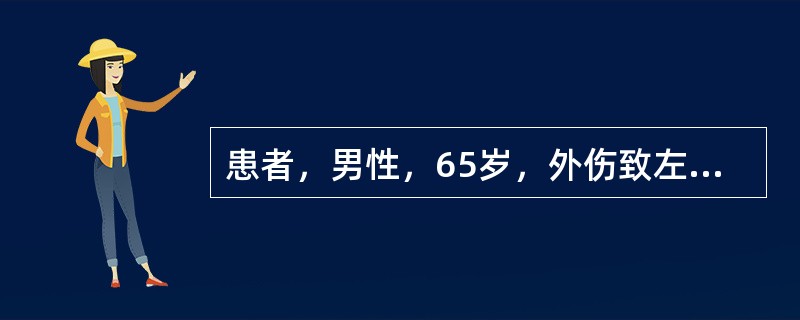 患者，男性，65岁，外伤致左腕Colles骨折，骨折对位对线良好。其典型移位是（