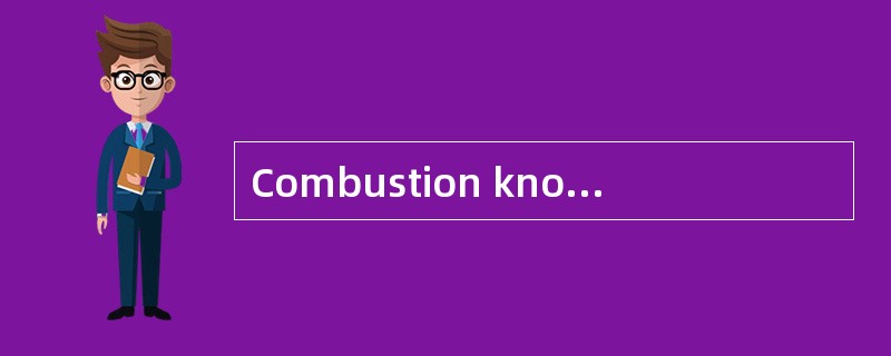 Combustion knock occurring in a diesel e