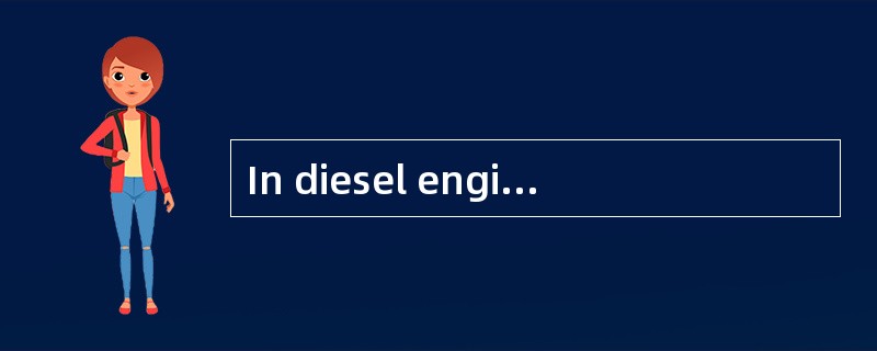 In diesel engines designed with a crossh