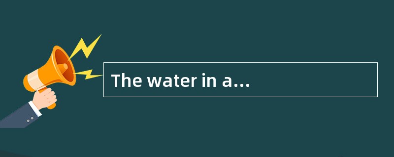 The water in an operating auxiliary boil