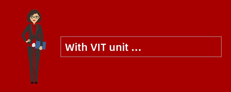 With VIT unit the timing of fuel injecti