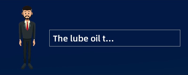 The lube oil to lubricate the surfaces o