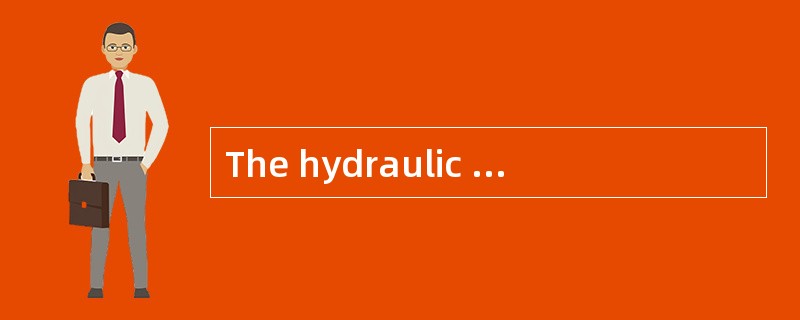 The hydraulic （） is used to control engi
