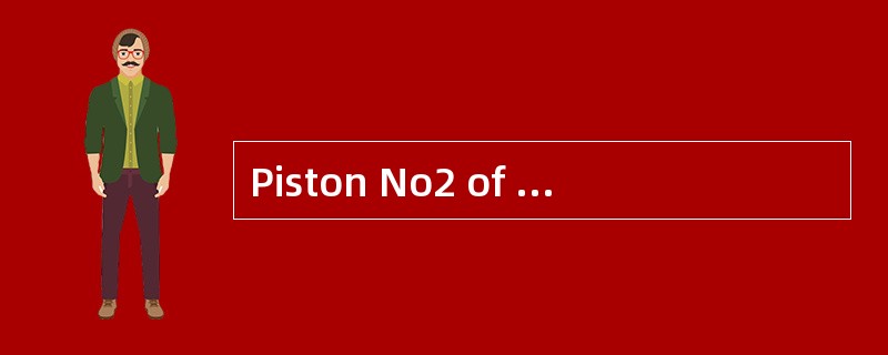 Piston No2 of main engine has been remov