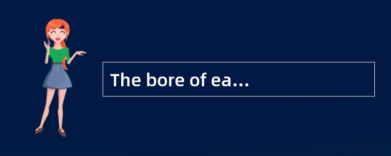 The bore of each cylinder is formed in a