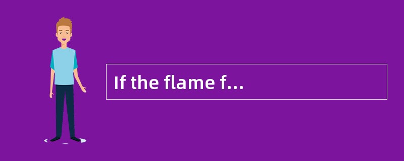 If the flame from combustion in the cyli
