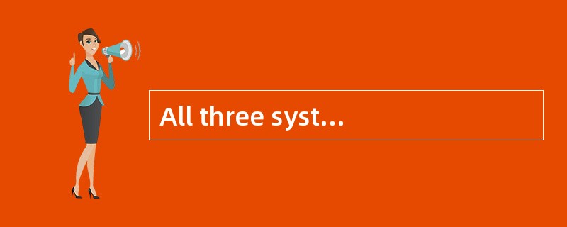 All three systems have the ports （） to s