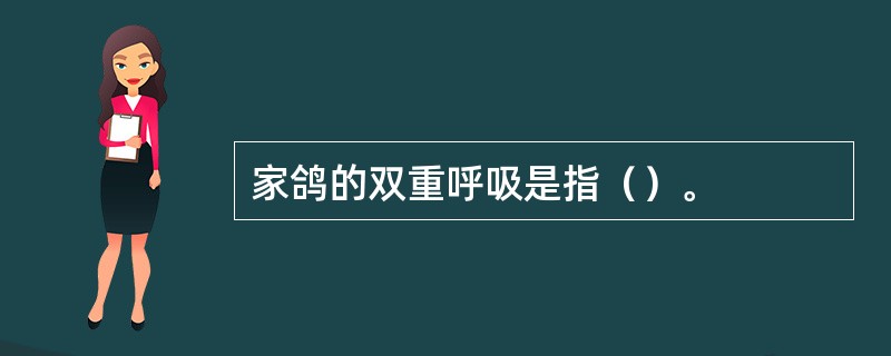 家鸽的双重呼吸是指（）。