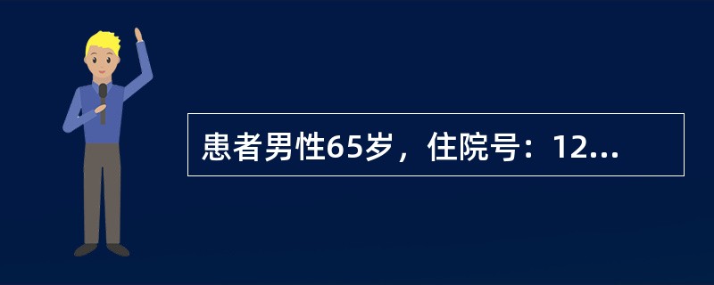 患者男性65岁，住院号：1252865。因“四肢无力一天”入院。诊断为：“急性格