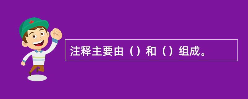 注释主要由（）和（）组成。