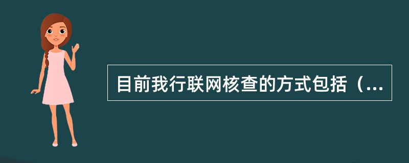 目前我行联网核查的方式包括（）。