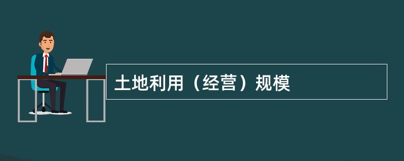 土地利用（经营）规模