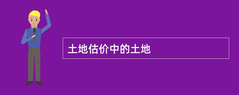 土地估价中的土地