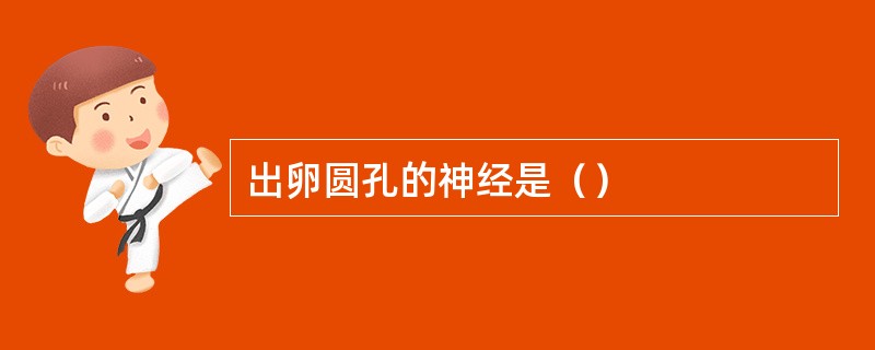 出卵圆孔的神经是（）