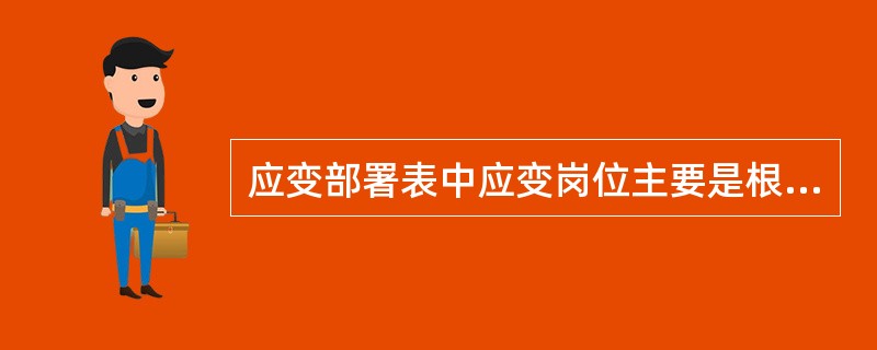 应变部署表中应变岗位主要是根据什么来编排的：