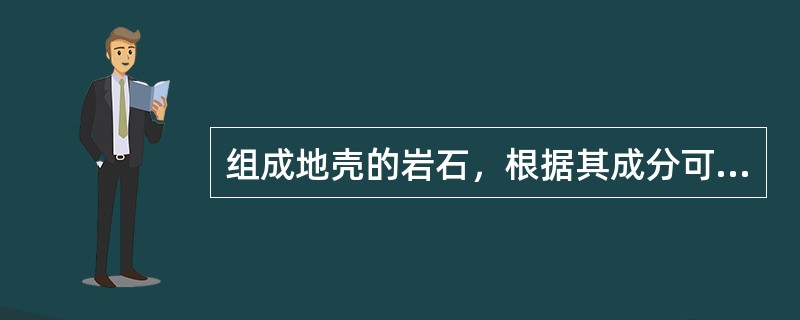 组成地壳的岩石，根据其成分可发为（）沉积岩和变质岩三大类。