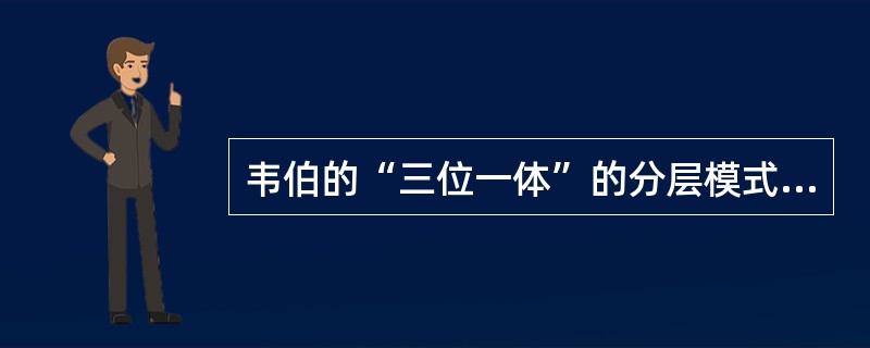 韦伯的“三位一体”的分层模式进行分层的三个角度是（）。