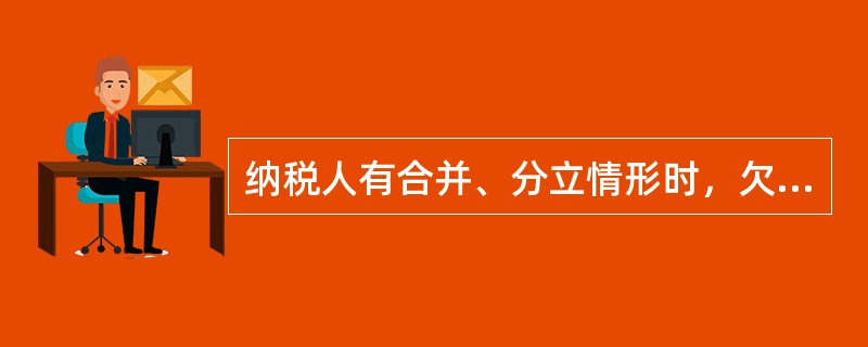 纳税人有合并、分立情形时，欠缴税款由谁承担纳税义务？